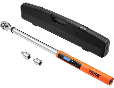 Productafbeelding van VEVOR Momentsleutel 1/2", 34–340 Nm, momentsleutel voor fiets, motor en auto, met een nauwkeurigheid van ± 2%, momentsleutelset, inclusief 1/2"-3/8" en 1/2"-1/4" adapters, en een ratelkop met 72 tanden
