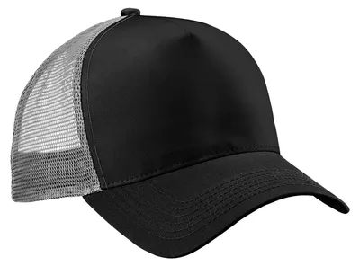 Immagine prodotto di Beechfield - Cappellino trucker snapback per uomo/donna unisex FK1457 (taglia unica) (nero/grigio chiaro)