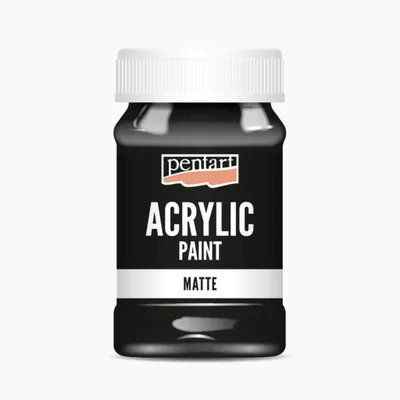 Immagine prodotto di PENTART vernice acrilica opaca, 100 ml, nero