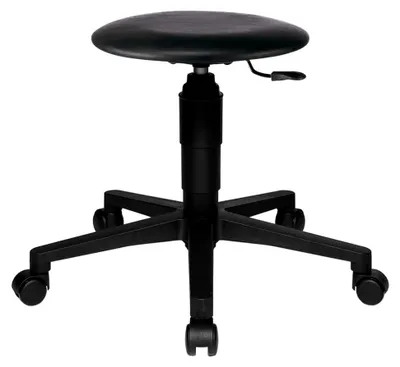 Produktbild von Rollhocker TEC 60 in Schwarz aus Kunstleder