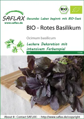 Artikelbild 1 von 'BIO Rotes Basilikum' aus der Kategorie Basilikumsamen