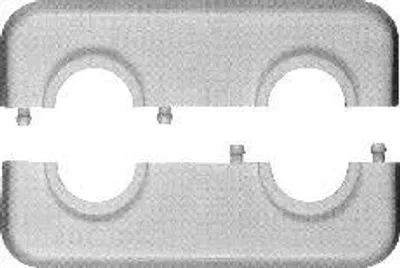 Produktbild von sanicomfort Doppelrosette 15 mm, weiß