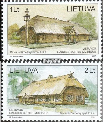 Produktbild von Briefmarken Litauen 2001 Mi 770-771 (kompl.Ausg.) postfrisch Freilichtmuseum