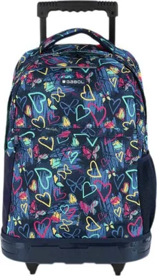 Immagine prodotto di Gabol Tizas 23l Zaino con ruote per bambini Blu Blu Taglia unica