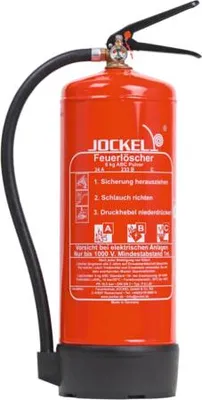 Produktbild von ABC Feuerlöscher - Dauerdruck mit Manometer - Fußring- Wandhalter - 6 kg Löschmittel