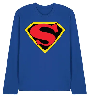 Productafbeelding van Superman - "1941" T-shirt voor heren/dames, uni, lange mouwen, model TV40940 (maat M) (koningsblauw)