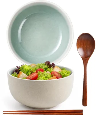 Ramen-Schüssel-Set, Keramik, 580 ml, Japan-Design, spülmaschinenfest