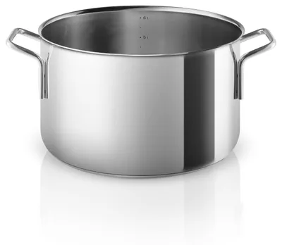 Edelstahltopf 6,5 l, 24 cm, polierter Stahl, für Suppen & Eintöpfe