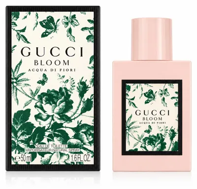 Produktbild von Gucci Bloom Acqua Di Fiori, Frauen, 50 ml, Nicht nachfüllbare Flasche, Spray, ALCOHOL DENAT. . PARFUM/FRAGRANCE . AQUA/WATER/EAU . CITRENELLOL . LIALOOL . ETHYLHEXYL..., 1 Stück(e)