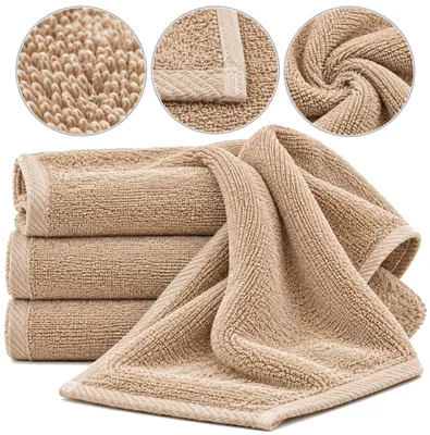 Zdjęcie produktu dla Ręcznik – ręcznik kąpielowy – w kolorze beżowym – 50 x 100 cm – ręcznik frotte – 100% bawełna