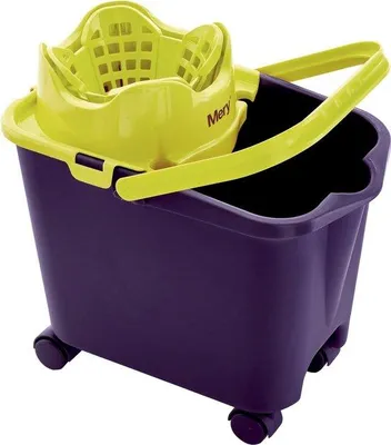 Produktbild von Famanu Mop-Eimer mit Rollen und automatischem Abtropfbereich - ergonomisch und praktisch