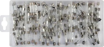Obrázek produktu pro Sada pojistných skel 6x30 mm, 120 kusů MIX