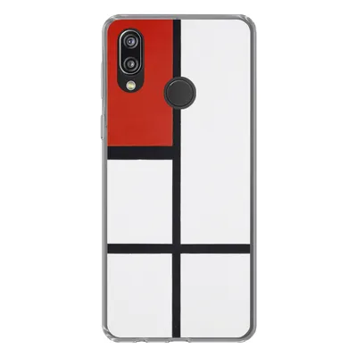 Produktbild von MuchoWow® Handyhülle Schutzhülle Hülle für Huawei P20 Lite (2020) Komposition - Piet Mondrian Silikon Softcase Handy Hülle - Kartenhalter