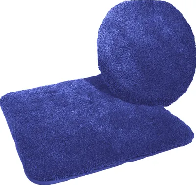 Produktbild von Kinzler hochwertiges Mikrofaser Badematten-Set 2-tlg, Farbe Royalblau