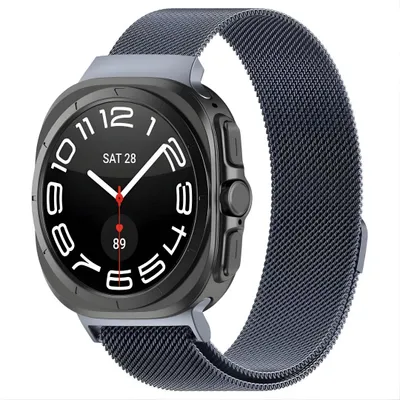 Produktbild von Armband für Samsung Galaxy Watch Ultra 47mm Milanese Edelstahl Magnet Ersatzband