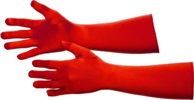 Produktbild von Satin-Handschuhe lang rot