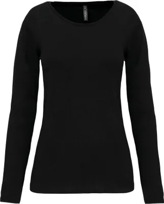 Produktbild von Kariban Damen Langarm-T-Shirt mit Rundhalsausschnitt
