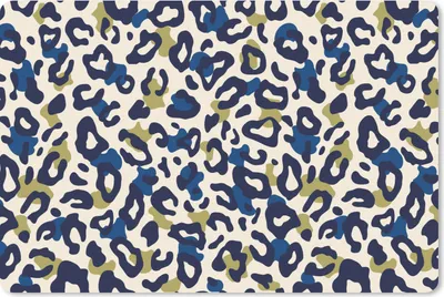 Produktbild von MuchoWow® Schreibtischunterlage Panther - Design - Blau - Grün 60x40 cm - XXL Mauspad - Großes Mauspad