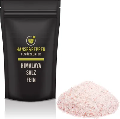 Produktbild von 1kg Rosa Natursalz aus Pakistan bekannt als Salz fein Mühlensalz Naturbelassen in  natürlich vom Hanse&Pepper Gewürzkontor - Greenline Serie