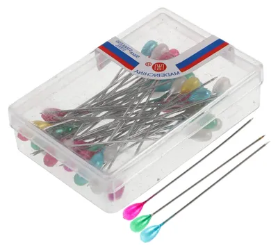 Produktbild von 200 Stück Stecknadeln mit Köpfen für DIY-Projekte