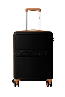 Produktbild von Schwarze Koffer 55 cm, Handgepäck Hartschalenkoffer Trolley Cavalet - Bowatex