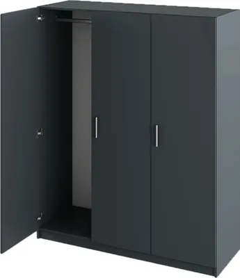 Produktbild von Kondela Dreitüriger Kleiderschrank Grün – Graphit