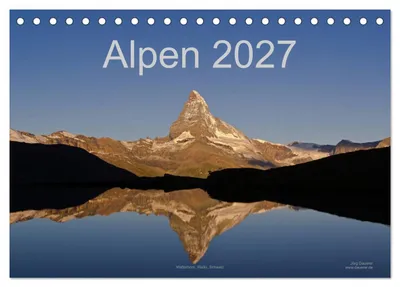Produktbild von Alpen (Tischkalender 2027 DIN A5 quer), CALVENDO Monatskalender