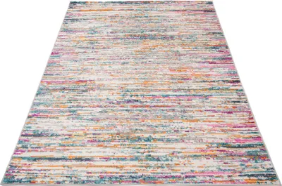 Obrázok produktu pre Tapiso Koberec LAZUR Moderná sivá modrá krémová ružová Mládežnícka izba ÖKOTEX 120 x 170 cm