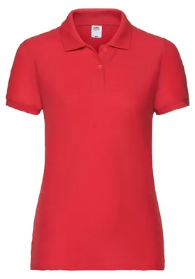 Produktbild von Fruit of the Loom - Poloshirt für Damen LT1865 (M) (Rot)