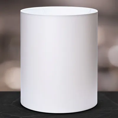 Immagine prodotto di Paralume cilindrico in tessuto attacco E27  Europe 33x40cm paralume in tessuto lampada da tavolo lampada da terra rotonda bianco marrone grigio lampada a sospensione (bianco)