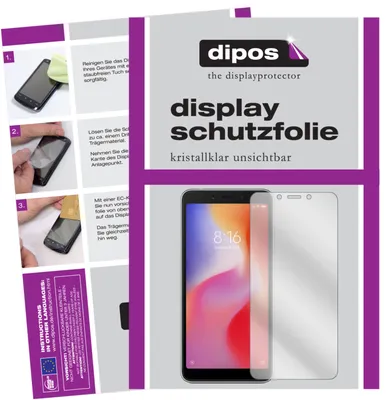 Produktbild von 6x Schutzfolie für Xiaomi Redmi 6A klar Displayschutzfolie Folie Display Schutz