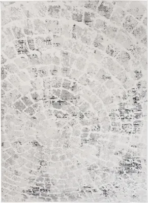 Produktbild von Grau Teppich Mazovia - Pflanzenmuster, Holzstruktur - Teppich für Wohnzimmer, Schlafzimmer, Büro - 140 x 200 cm