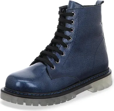 Produktbild von Gemini Damen Lack Schnürboot blau Größe 36