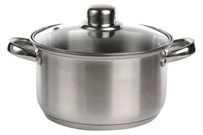 Image de Casserole en acier inoxydable avec couvercle FABIO 2,6 l / Acier inoxydable Casserole / Marmite à soupe
