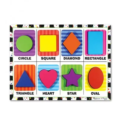 Produktbild von MELISSA & DOUG Große Holzteile Puzzle - Formen