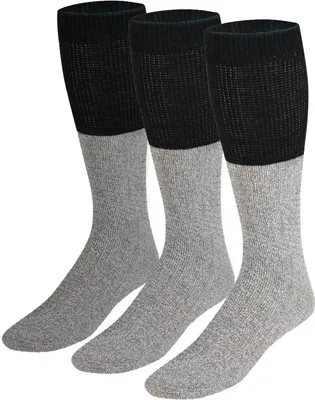 Produktbild von Thermostrümpfe, Diabetikerstrümpfe 3 Paar, Größe 41 – 45 | warme Füße bis -15°C | Sportstrümpfe