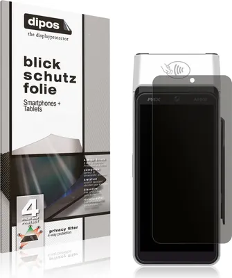 Produktbild von Blickschutzfolie für Pax A8900 matt Schutzfolie Folie Display Schutz dipos