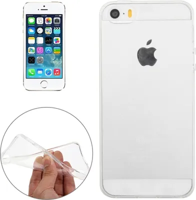 Zdjęcie produktu dla Gładka obudowa TPU dla iPhone 5 & 5S (przezroczysty)