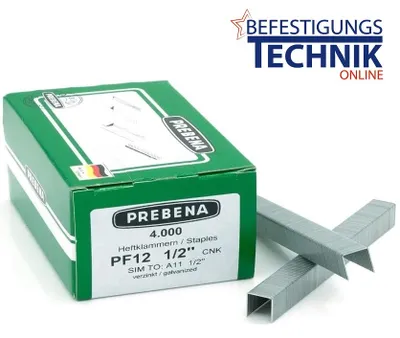 Zdjęcie produktu dla Zszywki PREBENA Zszywki PF PF12 CNK 4000 sztuk