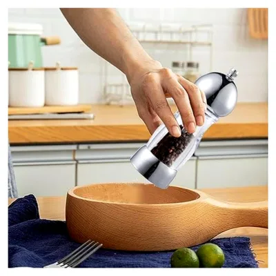 Produktbild von Manuelle Salz- und Pfeffermühle aus Edelstahl mit verstellbarem Mahlwerk