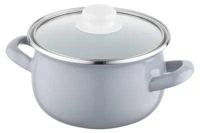 Produktbild von Emaillierter Topf Pyza Gris 16 cm 2,2 l Z/P Grau