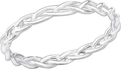 Produktbild von Ring geflochten Silber 925 Zopfmuster 50 (15.9 mm Ø)