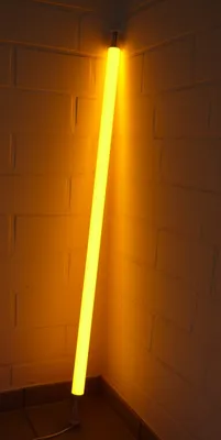 LED Leuchtstab matt 24 Watt orange Vision 153cm IP20 mit weißem Kabel #5291