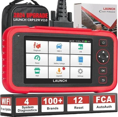 Produktbild von OBD2 Diagnosegerät mit 12 Resetfunktionen und Batterietester für Autos - Motor-Diagnose und Fehlercode-Anzeige