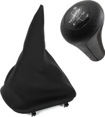 Produktbild von 5-Gang Schaltknauf Schwarz + Schaltmanschette für BMW 3er E36 ab 1990-1997