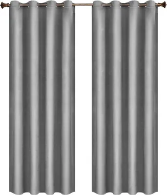 Produktbild von Bolt Edge Vorhang-Set – Grau – Verdunkelnd – 140x245cm – Faltenband – Samt – Isolierend