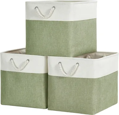 Obrázok produktu pre Úložné boxy z látky, 3 kusy, rozmer 33x38x33 cm, úložný kôš