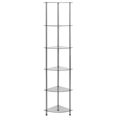 Zdjęcie produktu dla VidaXL 249517, Przezroczysty, 6 pół., Stal, 300 mm, 300 mm, 1600 mm