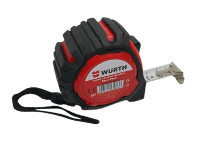 Produktbild von WÜRTH Magnet Taschenbandmaß 3 m x 19 mm – Profi Rollbandmaß mit Nylon-Coat Band