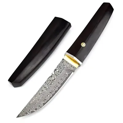 Immagine prodotto di Coltello da esterno damascato OD-31700 - Nero KP31700